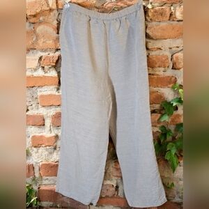 Cascade Blues Linen/Rayon Capri Pants Size M